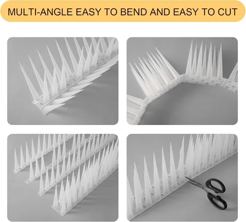 Miniatura 6 de OFFO Bird Spikes - Picos de paloma para exteriores para gatos para mantener a los pájaros, mapache, pájaro carpintero lejos cubiertas 2.6 pies