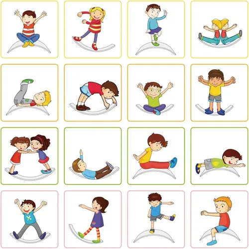 Miniatura 7 de Gentle Monster - Tabla de equilibrio oscilante de madera, juguete de madera natural Montessori para niños pequeños y adultos; juguete de aprendizaje