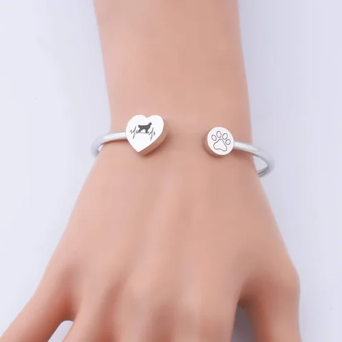 Miniatura 5 de FUSTMW Pulsera para dueño de perros salchichas boxeador Golden Retriever regalos para amantes de los perros Pitbull Boston Terrier