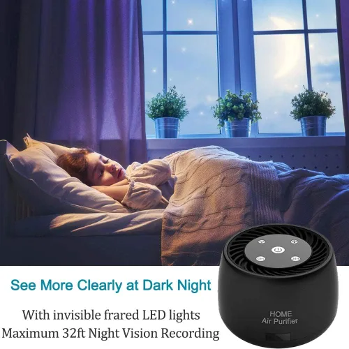 Miniatura 5 de Cámara inalámbrica WiFi de seguridad mini, Real 1080P Full HD con visión nocturna y detección de movimiento, grabación, 2-EN-1 Monitoreo en tiempo