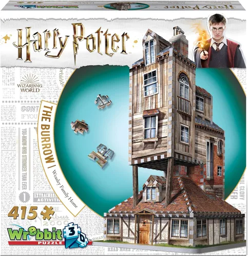 Miniatura 11 de Wrebbit3D Harry Potter - Rompecabezas 3D modelo de Hogwarts Express 460 piezas de rompecabezas Construye el icónico tren y viaje a través