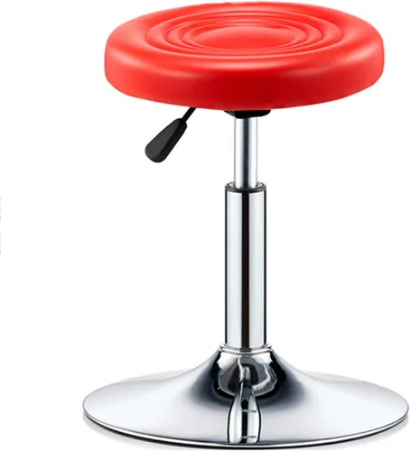 Miniatura 28 de Taburete de bar ajustable giratorio, chasis de acero grande, respaldo moderno para el hogar, taburete redondo de pierna alta, carga de 220.5 lbs