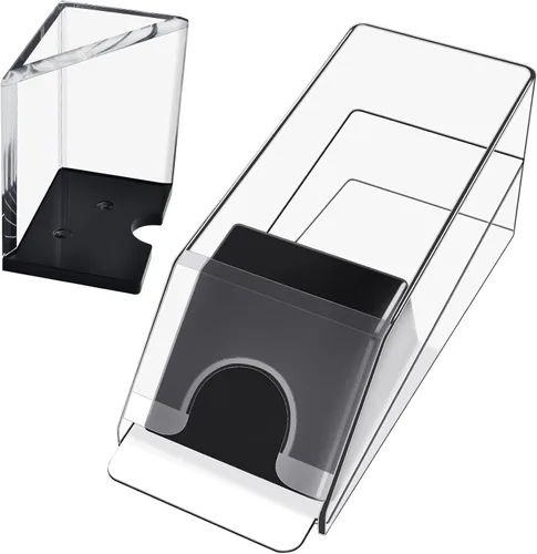 Bandeja de blackjack para zapatos y descartes, zapato de blackjack transparente, dispensador de tarjetas acrílicas para jugar a las cartas, bandejas
