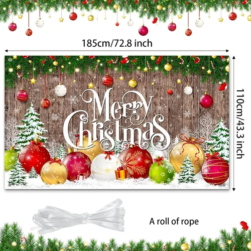 Miniatura 2 de Irenare Telón de fondo de Navidad, banner de Feliz Navidad, decoración para fiesta, fondo de fotografía de Navidad, accesorios para fotos