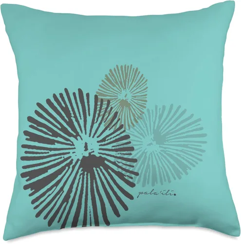 Miniatura 5 de Opihi Teal - Pala'ili Almohada de tiro 16x16, multicolor