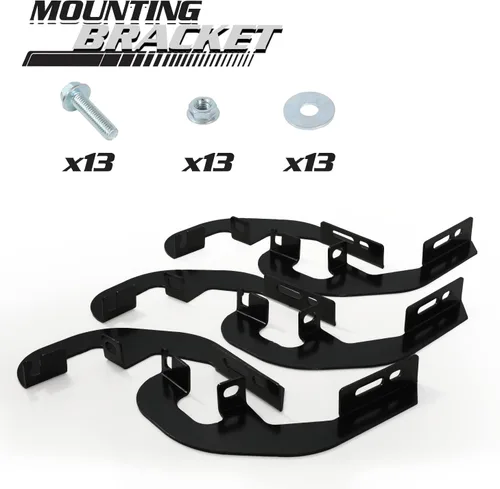 Miniatura 2 de M-Auto Estribos de 6.75 pulgadas, barras laterales compatibles con Chevy Silverado GMC Sierra 1500 2500HD 3500HD 2019-2025, cabina extendida, barras