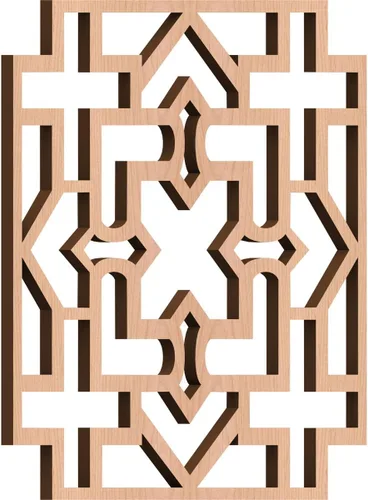 Miniatura 18 de Wise Paneles decorativos de madera con calado, extra pequeños, 7 3/8 pulgadas de ancho x 7 3/8 pulgadas de alto x 1/4 pulgadas de alto, roble rojo