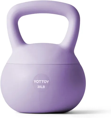 Miniatura 21 de YOTTOY Pesa rusa suave, pesas rusas con agarre antideslizante para entrenamientos en casa, juego de pesas rusas fuerza y seguridad garantizadas Rosa