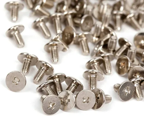 Miniatura 5 de RUBYCA 100 juegos de clavos y tachuelas de metal para árbol de 0.472 in con parte trasera metálica para bricolaje punk, cuero artesanal azul