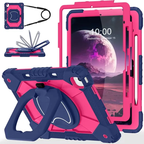 Miniatura 9 de WESOROL Funda para iPad Air de 13 pulgadas M4/M3/M2 2026/2025/2024 con soporte para lápiz, protector de pantalla, soporte giratorio de 360°, funda
