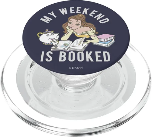 Miniatura 8 de Disney La Bella y la Bestia "Belle My Weekend is Booked" PopSockets Adhesivo PopGrip