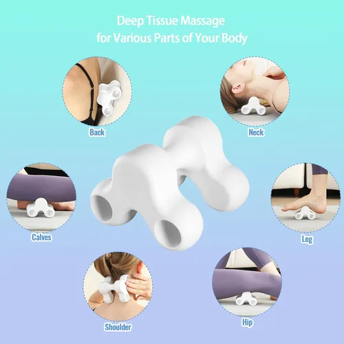 Miniatura 4 de Herramienta de liberación occipital, herramienta de masaje de punto de gatillo, masaje cervical de cuello manual para aliviar el dolor, tejido
