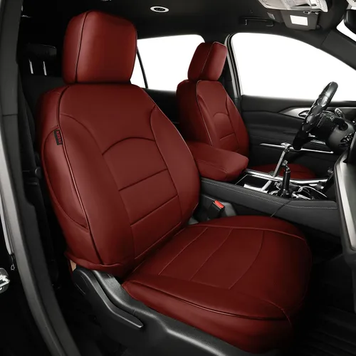 Miniatura 9 de EKR Fundas para asientos Traverse para Chevrolet Traverse LT/LTZ 2015 2016 y LT/Premier 2017, 2ª fila con división 50/50, 7 asientos, juego completo