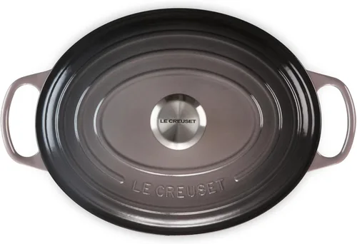 Miniatura 2 de Le Creuset Horno holandés ovalado de hierro fundido esmaltado, 5 cuartos de galón, Ostión Ostra