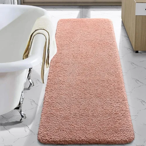 Miniatura 41 de LOCHAS - Tapete de baño de 24x70 pulgadas, suave, grueso y absorbente, hecho de microfibra, para el baño, lavable a máquina, tapete antideslizante