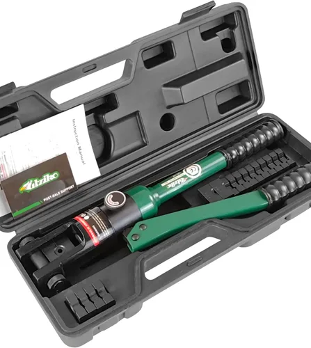 Miniatura 6 de Herramienta de Crimpado Hidráulica - Fuerza de Crimpado de 12T, 9 Pares de Troqueles (8AWG-4/0AWG) - Crimpador de Cable de Batería con Alto Poder