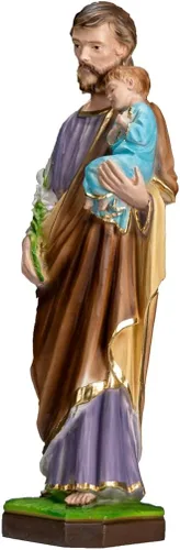 Miniatura 2 de THE FAITH GIFT SHOP Estatua de San José - Pintada a mano en Italia - Colección Toscana - Estatua de San José (12")