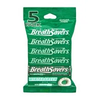 Miniatura 3 de BreathSavers Wintergreen - Mentas sin azúcar, paquete de 5