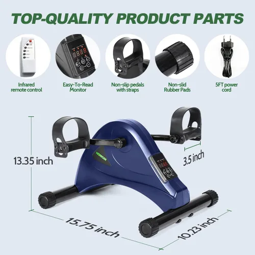 Miniatura 2 de Mini bicicleta estática motorizada ejercitadora de pedal eléctrica para personas mayores, entrenamiento de rehabilitación, ejercitador de pedal