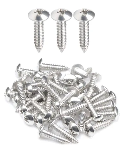 Miniatura 10 de IMScrews 100 tornillos de madera Phillips con cabeza de truss #8 x 1/2 "(13 mm), tornillos de acero inoxidable resistentes 18-8 (304)