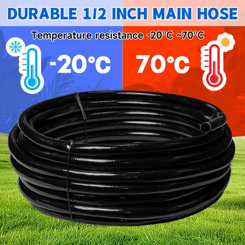Miniatura 3 de Tubo de riego por goteo de 50 pies y 1/2 pulgada, tubo de manguera de goteo principal para sistema de riego de jardines