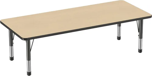 Miniatura 82 de FDP - Mesa rectangular para actividades escolares y aulas (24 x 36 pulgadas), patas gruesas para niños pequeños, altura ajustable de 15 a 24