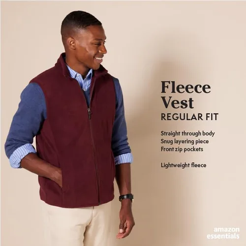 Miniatura 2 de Tienda Essentials Men's Full-Zip Polar Fleece Vest (Available in Big & Tall)