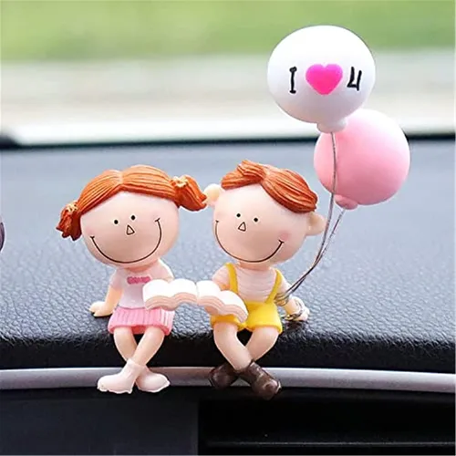 Miniatura 18 de Lindos adornos para pareja, lindo adorno interior de automóvil para parejas, decoración de automóvil, lindas parejas de dibujos animados, accesorios