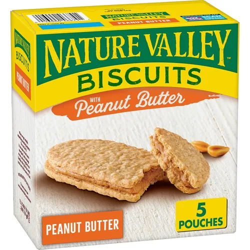 Miniatura 16 de Nature Valley Sándwiches de galletas, mantequilla de almendras, 5 unidades, 6.75 onzas (paquete de 12)