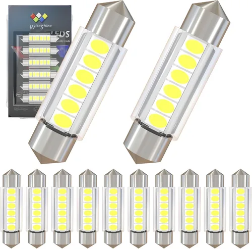 Miniatura 17 de Bombilla LED Festoon C5W de 38mm 39mm DE3425 DE3423 Bombillas LED Ámbar Amarillo Festoon 6418 6411 6423 Bombilla LED DC 12V para Luces Interiores