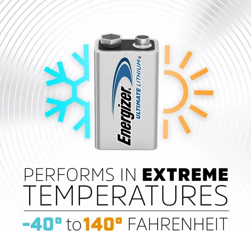 Miniatura 6 de Energizer Ultimate Lithium 9V Baterías (Paquete de 2), Baterías de litio de 9 V