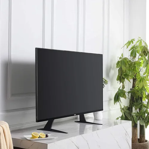 Miniatura 4 de Soporte universal para TV, patas de metal para TV de 20 a 65 pulgadas LCD/LED/OLED/Plasma pantalla plana y curva, ajuste de altura con VESA 75x75mm