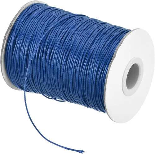 Miniatura 18 de MECCANIXITY Cordón encerado de poliéster encerado de 0.031 in, cuerda de cera de 175 yardas para hacer pulseras, collares, cuentas, joyería y Caqui