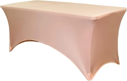 Miniatura 47 de YOUR CHAIR COVERS Mantel rectangular de elastano ajustable de 5 pies, color blanco, para decoración de bodas, eventos, patio, cubierta elástica