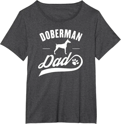 Miniatura 28 de Doberman Dad - Camiseta para amante del dueño del perro, Negro, S