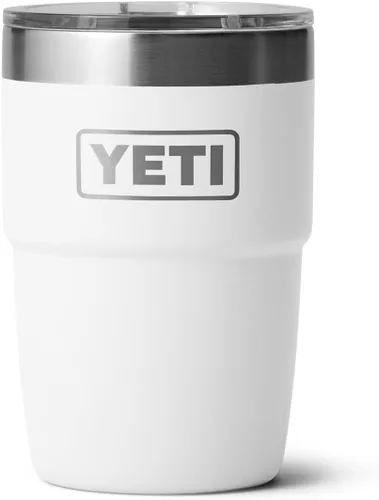 Miniatura 15 de YETI Rambler Taza de café aislada de 8 onzas con tapa, taza de café apilable de doble pared aislada al vacío, forro de cerámica DuraSip, diseño apto