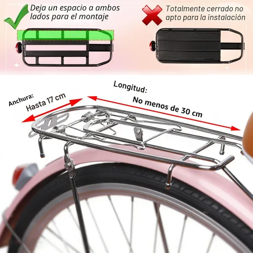Miniatura 5 de Asiento trasero de bicicleta para niños, asiento de bicicleta para niños de 18 meses a 8 años, silla de bicicleta para niños de 18 meses a 8 años