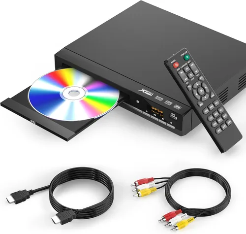 Miniatura 9 de Reproductores de DVD para TV con HDMI, Reproduce Todas las Regiones y Formatos, Reproductor de CD para el Hogar, Soporta Vídeo