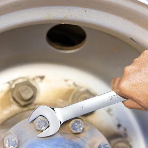 Miniatura 7 de Jetech Llave combinada de trinquete de 1 pulgada, SAE, engranaje de 72 dientes, grado industrial, extremo de caja de 12 puntos, acero Cr-V forjado