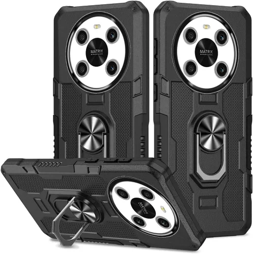Miniatura 60 de Funda para Xiaomi Redmi Note 12 Pro 5G/Xiaomi Poco X5 Pro 5G Metal CD Patrón Anillo Titular Funda Teléfono Móvil Funda Protectora Anti-Caída Negro
