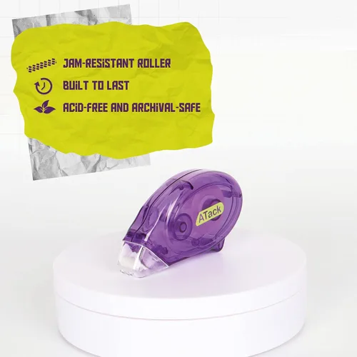 Miniatura 3 de ATack Cinta para álbumes de recortes para fotos, rodillo de cinta de doble cara de 0.3 x 360 pulgadas (paquete de 24)