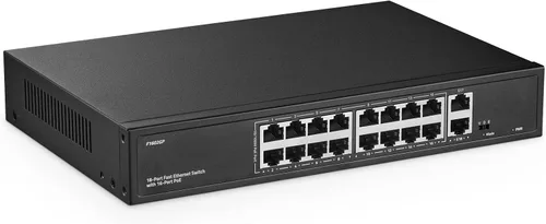 Miniatura 10 de Conmutador PoE Gigabit de 6 puertos, 4 POE+, 1 enlace ascendente, 1 SFP, IEEE802.3af/at, máx. 65W, VLAN y PoE Extend 820.2 ft, conmutador Ethernet