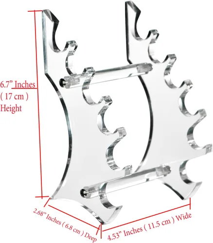 Miniatura 7 de AMT - Soporte acrílico para bolígrafo, pantalla de maquillaje transparente, grueso y resistente, soporte organizador para brochas de maquillaje