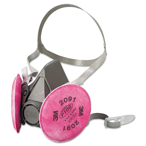 Miniatura 2 de 3M 6391 Respirador de media cara serie 6000, reutilizable