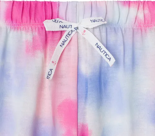 Miniatura 3 de Nautica Pantalones de pijama para niñas y conjuntos de camisa de dormir de manga corta 2 piezas de ropa de dormir superior e inferior para niñas
