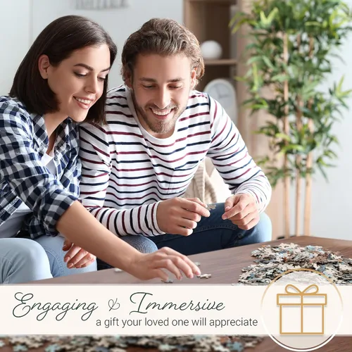 Miniatura 4 de Christian Art Gifts Rompecabezas inspirador de 1000 piezas de escritura para hombres, mujeres y niños: Faith Can Move Mountains Juego de actividades