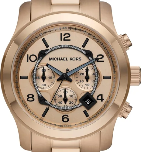 Miniatura 26 de Michael Kors Runway - Reloj cronógrafo de acero inoxidable para hombre con correa de acero o silicona