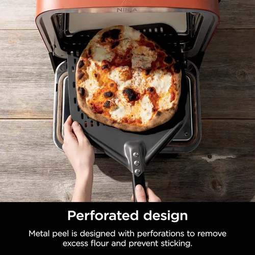 Miniatura 6 de Ninja Horno de Pizza para Exteriores con Pala de Pizza Perforada de 19.5" Incluye Piedra de Pizza de 12" y Bandeja para Hornear de 12" 5