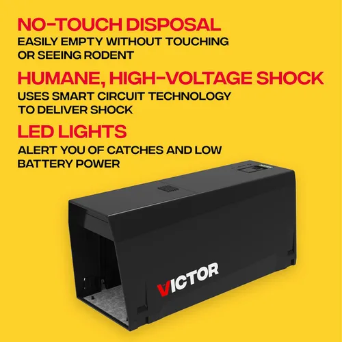 Miniatura 3 de Victor Trampa electrónica para ratas para interiores, trampas eléctricas humanas para ratas para interiores, para el hogar, sin tacto, sin ver