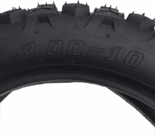 Miniatura 6 de Combo Knobby Neumático con tubo interior 3.00-10 (80/100-10) delantero o trasero Trail Off Road Mini Trail Dirt Pit Bike Motocross Razor 50cc-125cc